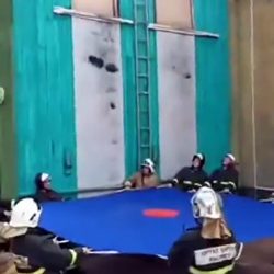 These firefighters are not really up to scratch